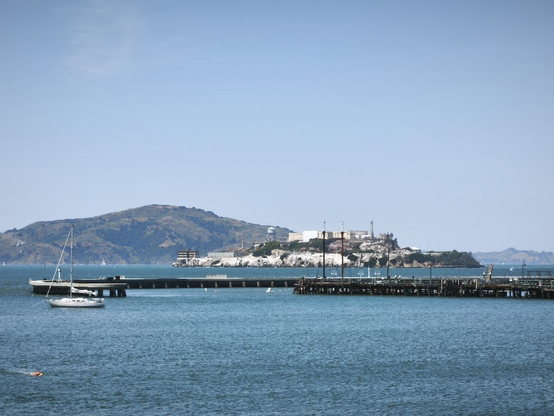 Alcatraz, viewed from Aquatic Cove in San Francisco