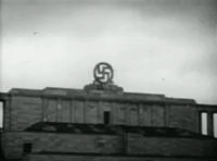 Nazi arch blown up by Allied troops