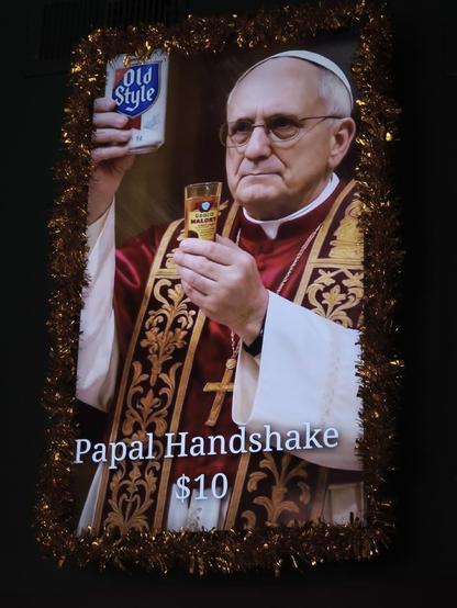 Sign in a Chicago bar.