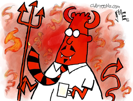 Dilbert ... as Satan. 