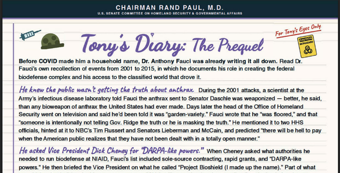Complete with novelty typefaces and clip art, "Tony's Diary: The Prequel" mashes up emails, texts and notes. It's not a diary. And it's not about COVID. 
