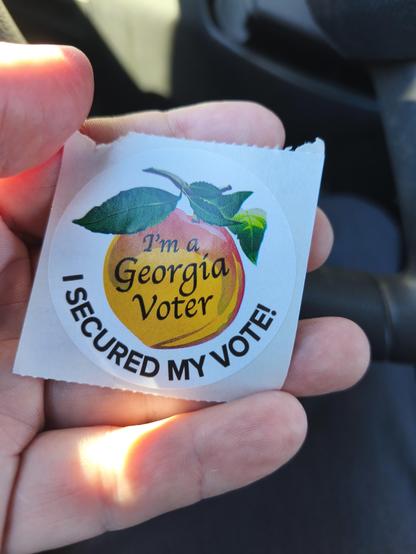 Georgia voting sticker